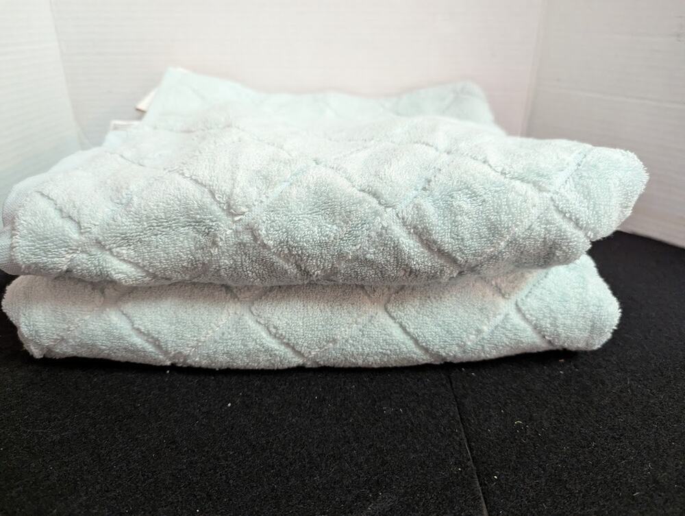 Turkish Cotton Towels Gracious green bath towels 28x54 Pair of 2 NEW